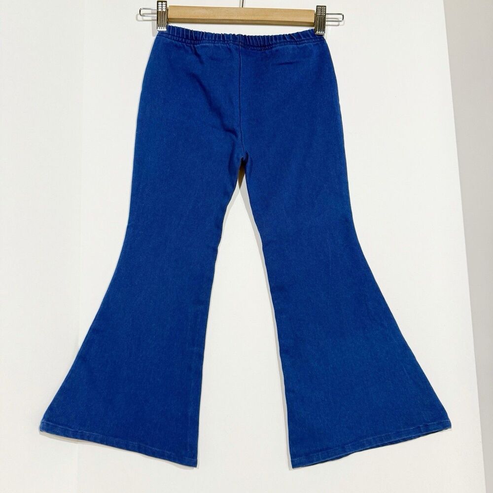 NWT Girls Pull On Denim Flare Blue Jeans Size 6 Years Boho Little Trendsetter - Picture 4 of 16